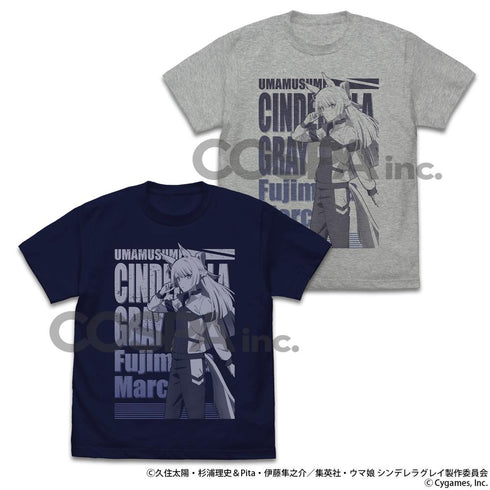 『ウマ娘 シンデレラグレイ』フジマサマーチ Tシャツ ネイビー L
