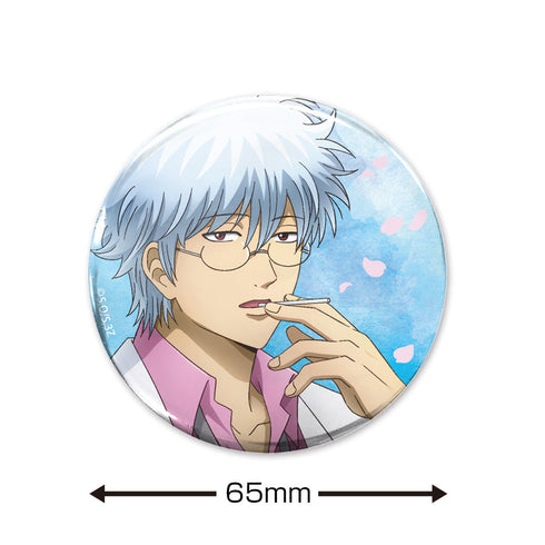 『3年Z組銀八先生』描き下ろし 坂田銀八 65mm缶バッジ ホームルーム始めんぞーVer.