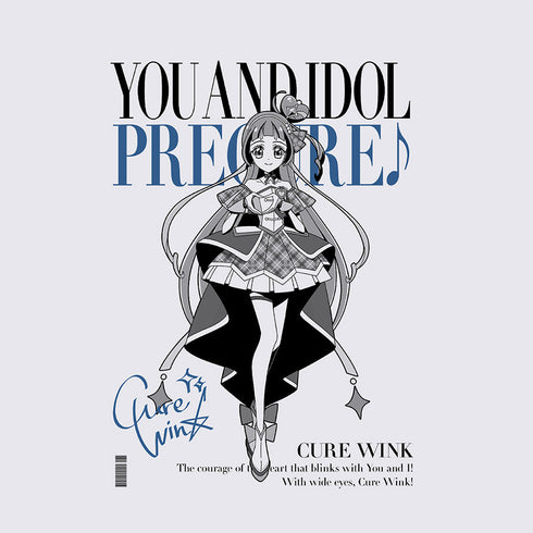 『キミとアイドルプリキュア♪』キュアウインク Tシャツ スミ XL