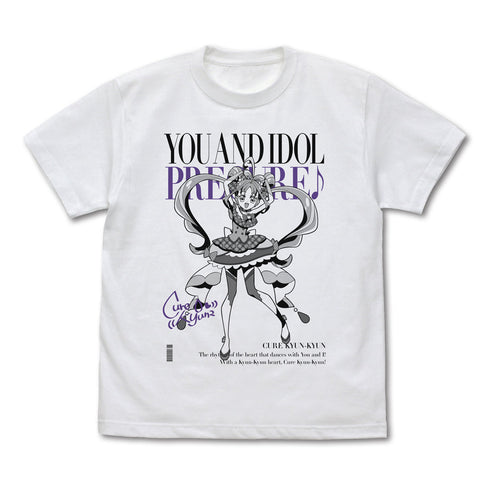 『キミとアイドルプリキュア♪』キュアキュンキュン Tシャツ ホワイト L