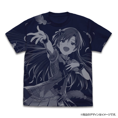 『アイドルマスター Just be myself!!』如月千早 オールプリントTシャツ ネイビー M