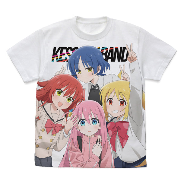 『ぼっち・ざ・ろっく!』結束バンド フルグラフィックTシャツ ホワイト M