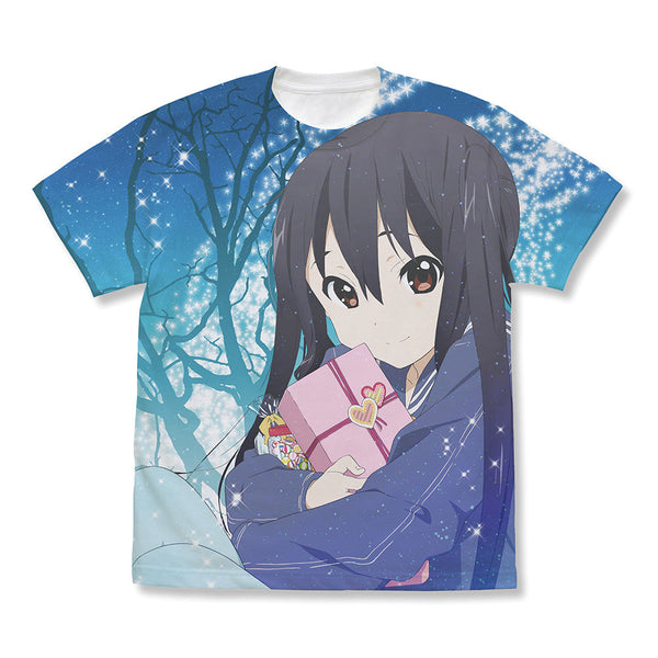 『けいおん!』中野梓 フルグラフィックTシャツ Winter Gift Ver. ホワイト L