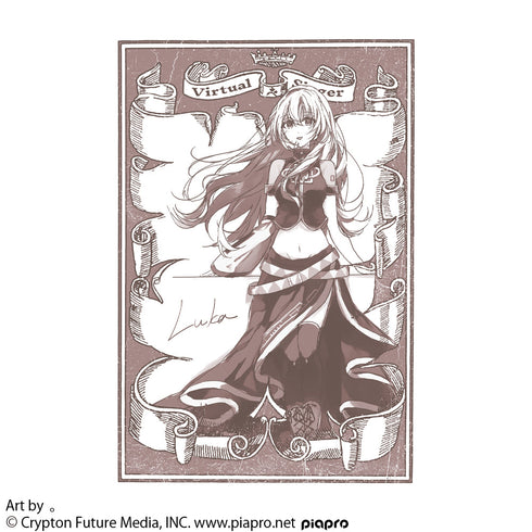 『巡音ルカ』Tシャツ 。Ver. ホワイト XL