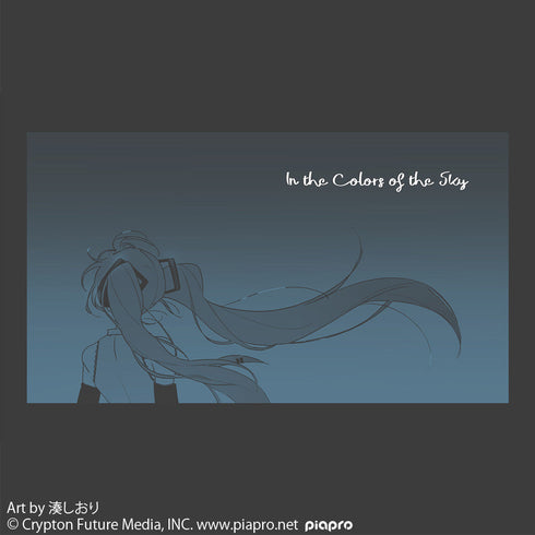 『初音ミク』袖リブロングスリーブTシャツ 湊しおりVer. スミ M