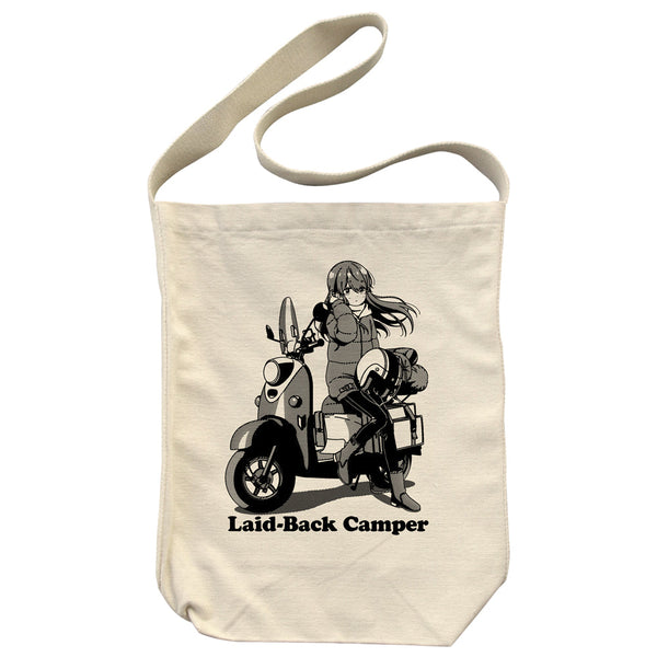 『ゆるキャン△ SEASON3』描き下ろし 志摩リン ショルダートート バイクでひといきVer. ナチュラル