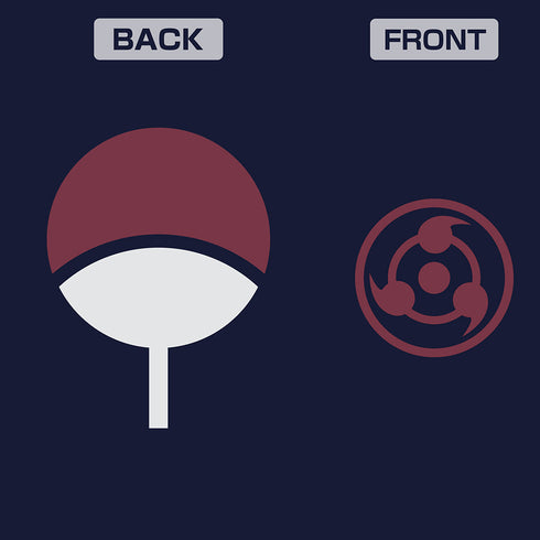 『NARUTO-ナルト- 疾風伝』うちは一族 Tシャツ ネイビー S