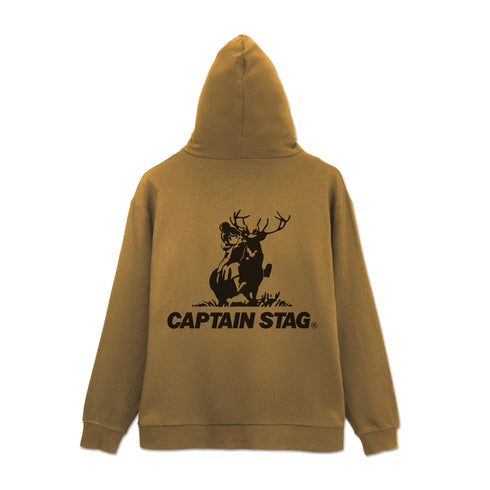 『ゆるキャン△×キャプテンスタッグ』ジップパーカー コヨーテ XL