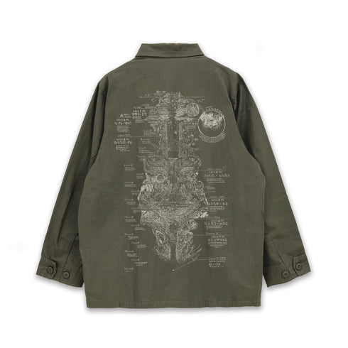 『メイドインアビス 烈日の黄金郷』アビス地図 ファティーグジャケット Ver.2.0 ブラック M