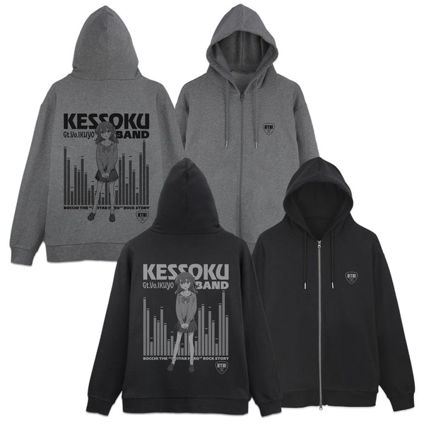 『ぼっち・ざ・ろっく!』喜多郁代 ジップパーカー ミックスグレー XL