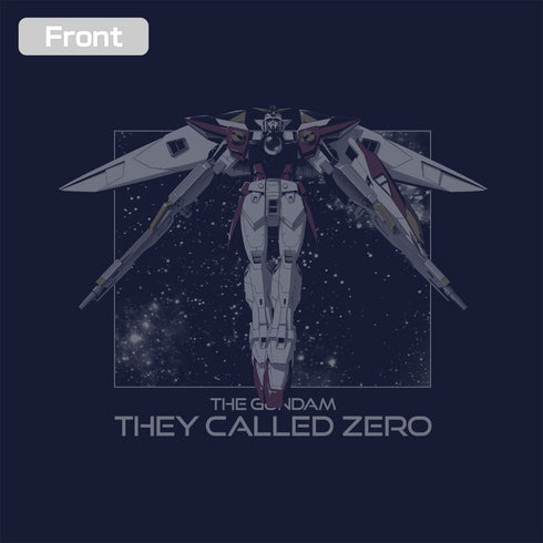 『新機動戦記ガンダムW』ウイングガンダムゼロ 飛翔 Tシャツ ネイビー S