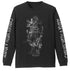 『ドロヘドロ』ナイフを持ったカイマン 袖リブロングスリーブTシャツ ブラック S