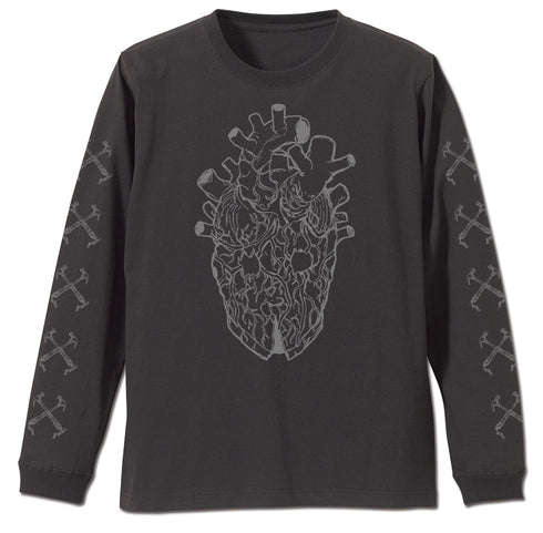 『ドロヘドロ』心 マスク 袖リブロングスリーブTシャツ ホワイト S