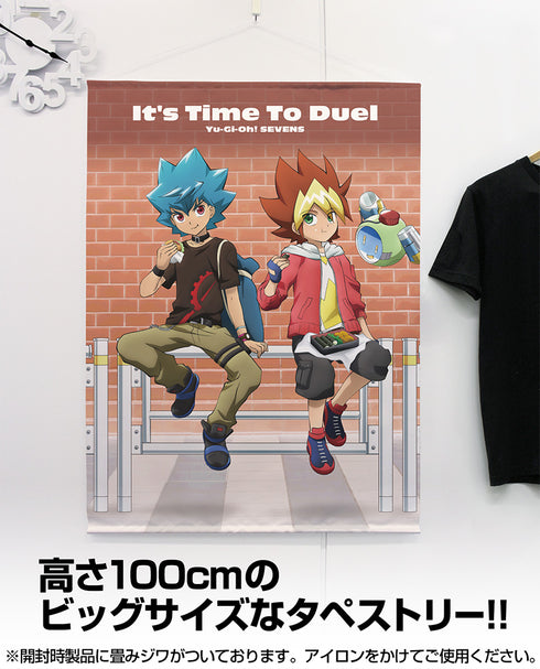 『遊☆戯☆王SEVENS』描き下ろし 王道遊我&ルーク 100cmタペストリー オフモードの決闘者Ver.