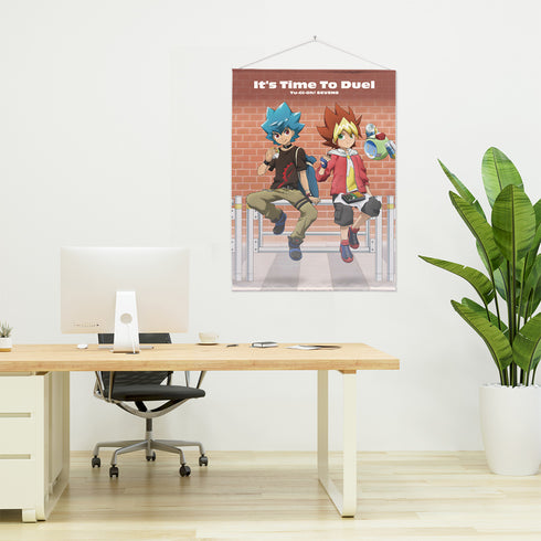 『遊☆戯☆王SEVENS』描き下ろし 王道遊我&ルーク 100cmタペストリー オフモードの決闘者Ver.