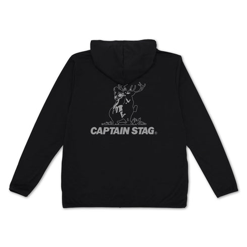 『ゆるキャン△×キャプテンスタッグ』薄手ドライパーカー ブラック L