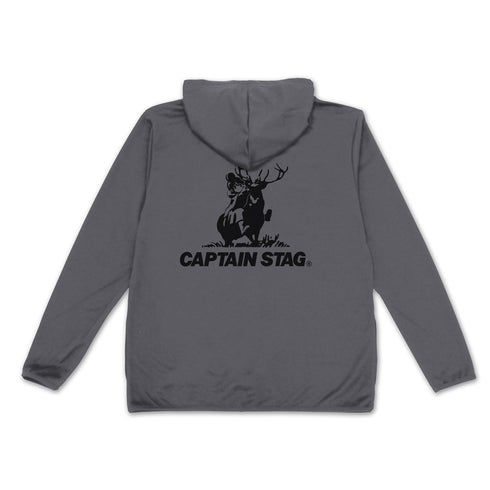 『ゆるキャン△×キャプテンスタッグ』薄手ドライパーカー ブラック L