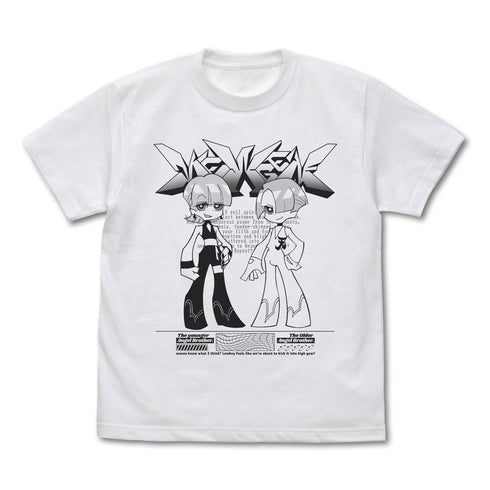 『New PANTY & STOCKING with GARTERBELT』ポリエステル&ポリウレタン Tシャツ ホワイト XL