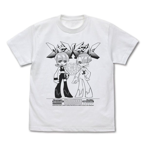 『New PANTY & STOCKING with GARTERBELT』ポリエステル&ポリウレタン Tシャツ ホワイト XL
