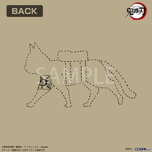 『鬼滅の刃』茶々丸 Tシャツ サンドカーキ L