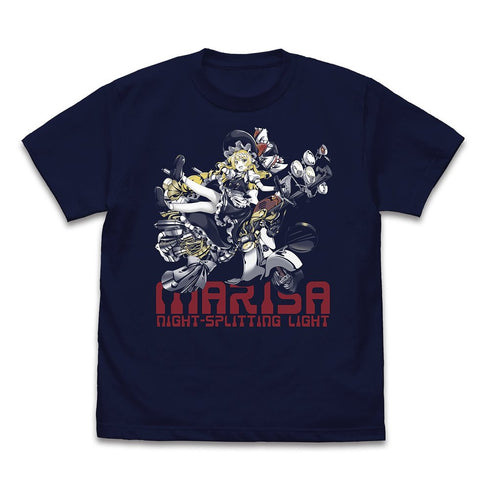 『東方LostWord』霧雨魔理沙 <夜に裂く光> Tシャツ ネイビー XL