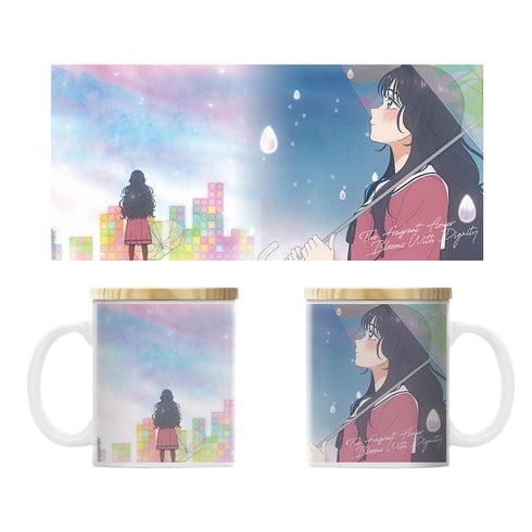 『薫る花は凛と咲く』和栗薫子 フタ付きフルカラーマグカップ