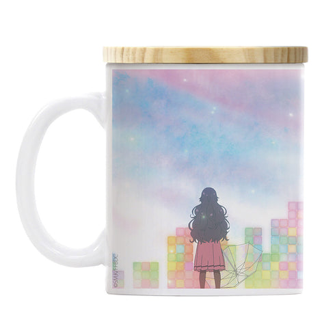 『薫る花は凛と咲く』和栗薫子 フタ付きフルカラーマグカップ