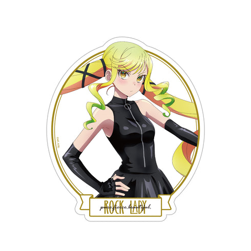 "Rock Is a Lady's Pastime" Original Illustration by Ririsa Suzunomiya Outdoor-Use Sticker: Bondage Costume Ver.