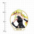 "Rock Is a Lady's Pastime" Original Illustration by Ririsa Suzunomiya Outdoor-Use Sticker: Bondage Costume Ver.