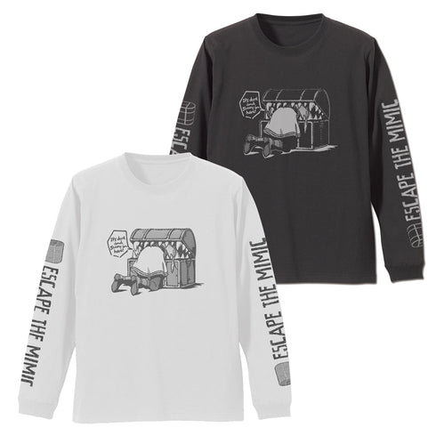 『葬送のフリーレン』ミミックとピンチのフリーレン 袖リブロングスリーブTシャツ スミ S