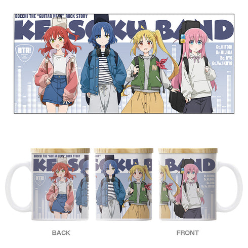 『ぼっち・ざ・ろっく!』結束バンド フタ付きフルカラーマグカップ ストリートファッションVer.