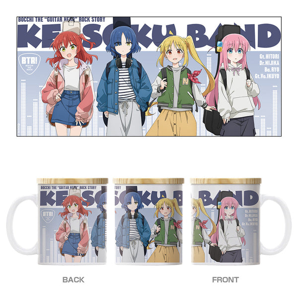 『ぼっち・ざ・ろっく!』結束バンド フタ付きフルカラーマグカップ ストリートファッションVer.
