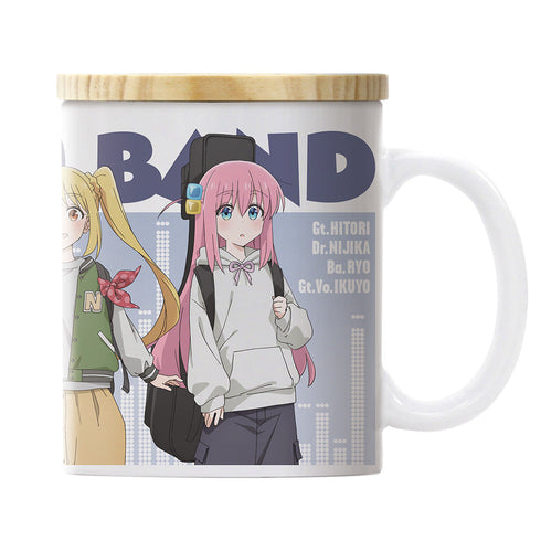 『ぼっち・ざ・ろっく!』結束バンド フタ付きフルカラーマグカップ ストリートファッションVer.