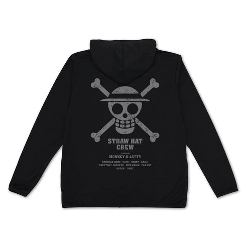 『ワンピース ONE PIECE』麦わらの一味 薄手ドライパーカー Ver.2.0 グレー XXL