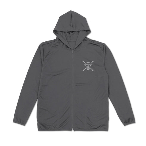 『ワンピース ONE PIECE』麦わらの一味 薄手ドライパーカー Ver.2.0 グレー XXL