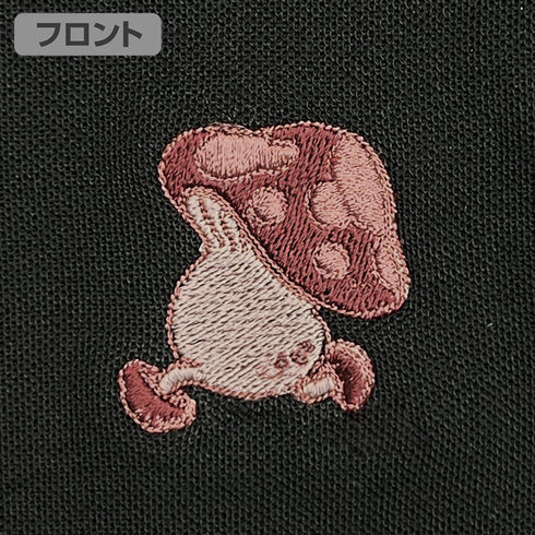 『ダンジョン飯』歩き茸 ワンポイント刺繍ポロシャツ ブラック S