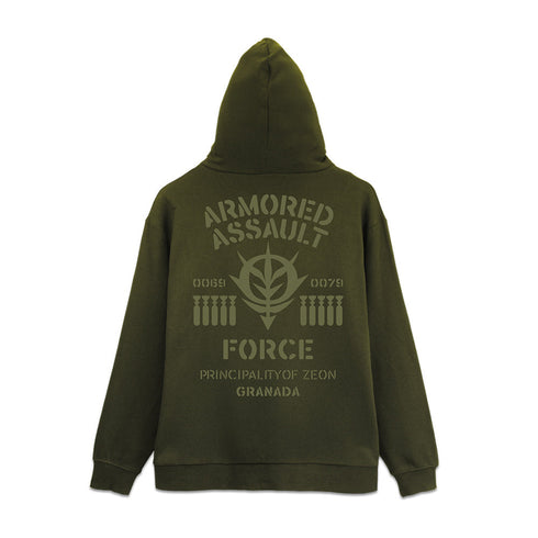 『機動戦士ガンダム』ジオン公国 突撃機動軍 ジップパーカー ブラック XL