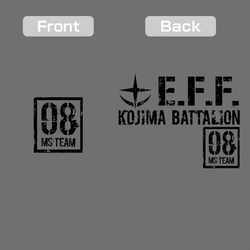 『機動戦士ガンダム 第08MS小隊』第08MS小隊 ジップパーカー Ver.2.0 ミックスグレー XXL