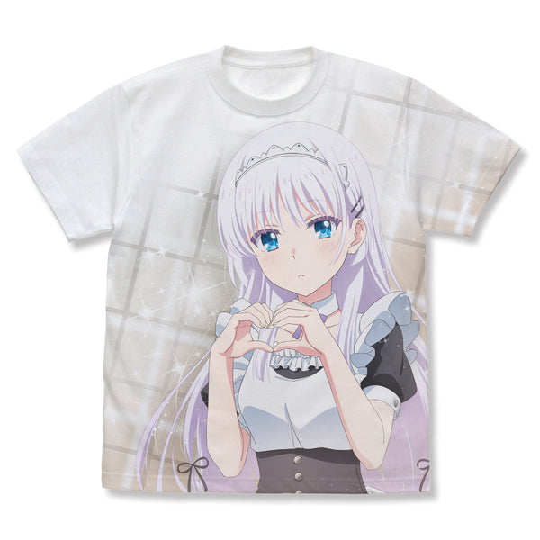 《Summer Pockets》全新绘制 鸣濑白羽 全幅图案T恤 侍女版 白色 L码