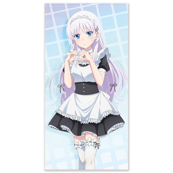 《Summer Pockets》全新绘制 鸣濑白羽 120cm超大毛巾 侍奉女仆版