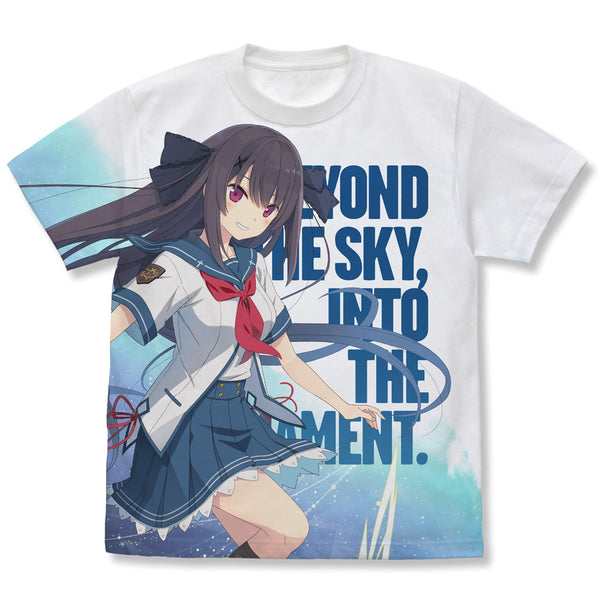 "Beyond the Sky" Misaki Tobizawa Full-Print T-Shirt - Beyond the Sky Ver. - White - Size S