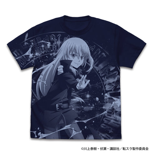 『転生したらスライムだった件』リムルと智慧之王 オールプリントTシャツ ネイビー XL