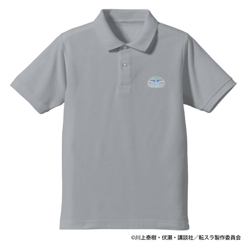 "That Time I Got Reincarnated as a Slime" Lord Rimuru One-Point Embroidered Polo Shirt, Navy, Size S