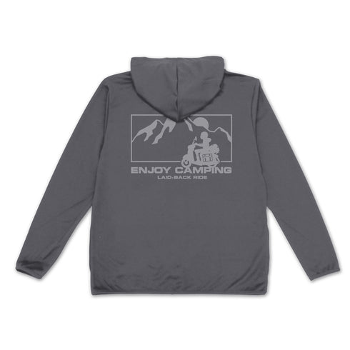 《悠哉露营△ 第三季》Silhouette Bikes 志摩凛 轻薄速干连帽衫 黑色 XL