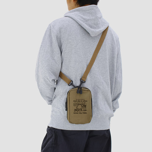 "Freiren: The Funeral" Freiren Being Eaten by a Mimic Mini Shoulder Pouch - Sand Khaki