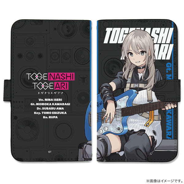 『ガールズバンドクライ』描き下ろし 河原木桃香 手帳型スマホケース LLサイズ