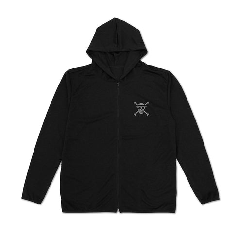 《海賊王》路飛 五檔 輕薄速乾連帽外套 黑色 XXL