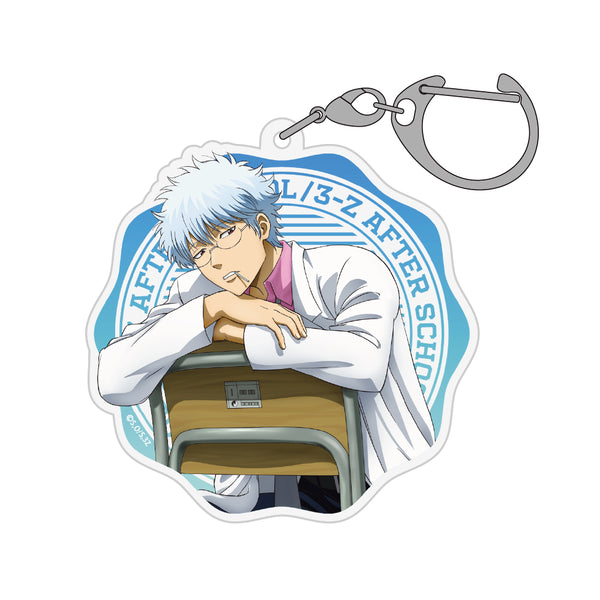 『3年Z組銀八先生』描き下ろし 坂田銀八 アクリルマルチキーホルダー 放課後の一幕Ver.