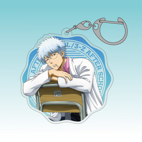 『3年Z組銀八先生』描き下ろし 坂田銀八 アクリルマルチキーホルダー 放課後の一幕Ver.