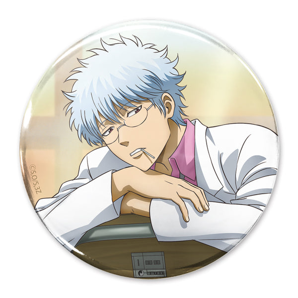 『3年Z組銀八先生』描き下ろし 坂田銀八 65mm缶バッジ 放課後の一幕Ver.